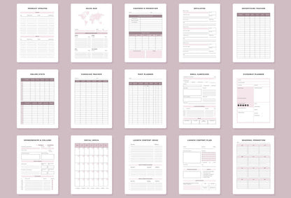 Ladystrategist Product Launch Planner Canva Template instagram canva templates social media templates etsy free canva templates