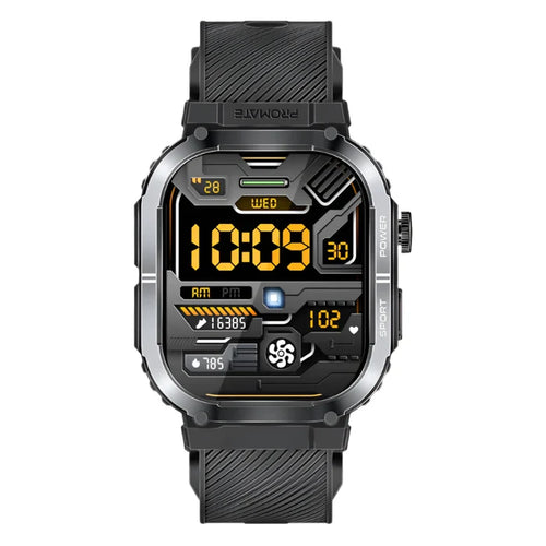 Promate Smart Watch Tough, 2.1Inch, Black