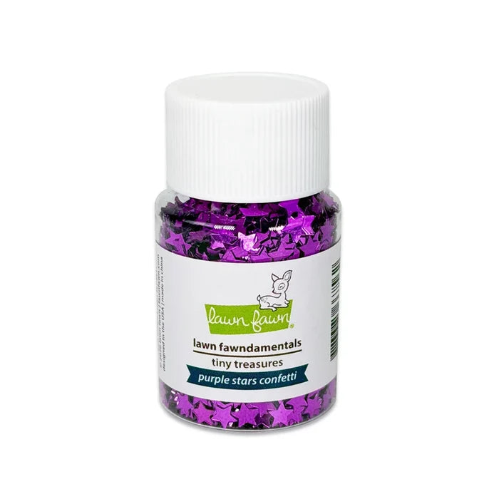 Purple Stars Confetti  (Lawn Fawn)