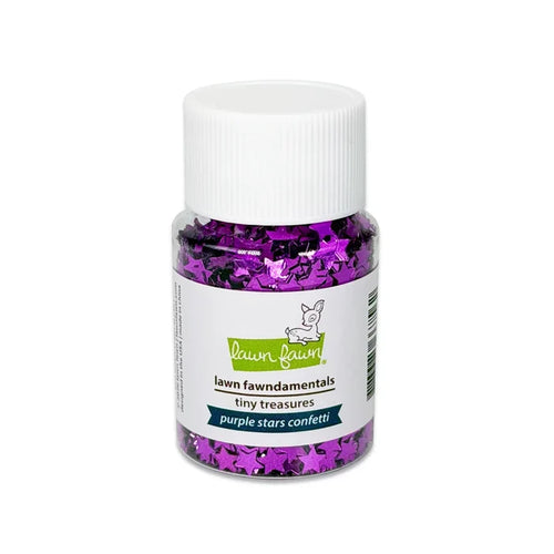 Purple Stars Confetti  (Lawn Fawn)