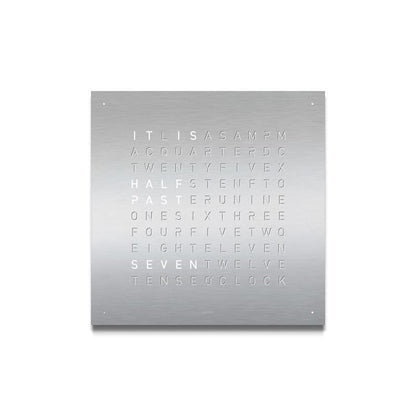 Qlocktwo Frontcover für Tischuhr Earth 13.5 | Full Metal | FTSS