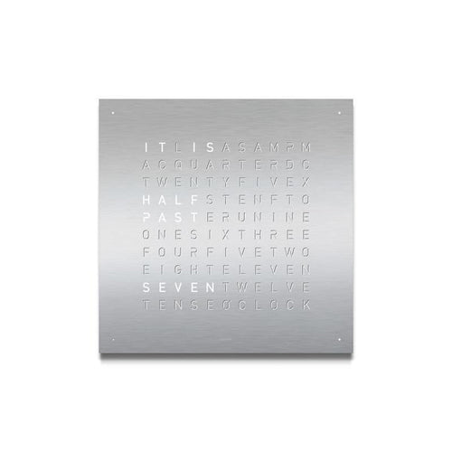 Qlocktwo Frontcover für Tischuhr Earth 13.5 | Full Metal | FTSS