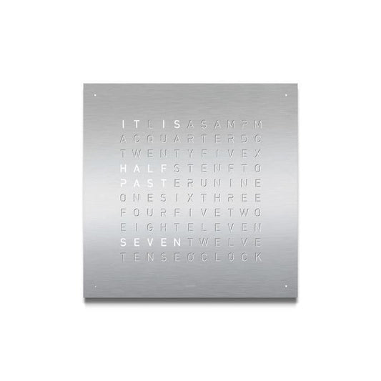Qlocktwo Frontcover für Tischuhr Earth 13.5 | Full Metal | FTSS