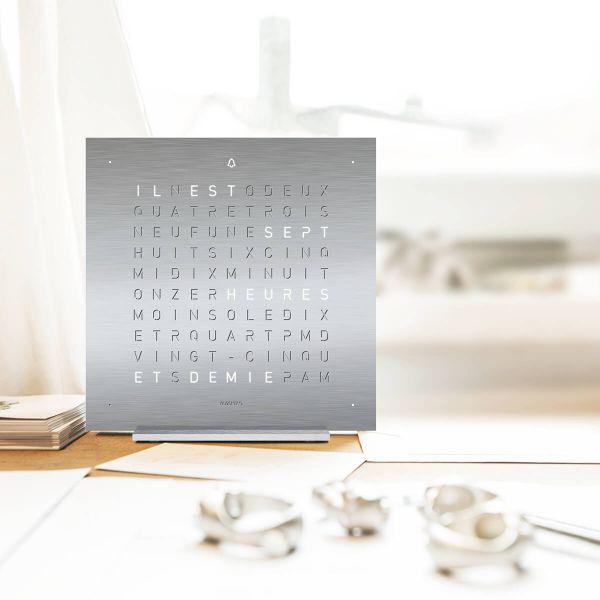 Qlocktwo Frontcover für Tischuhr Earth 13.5 | Full Metal | FTSS