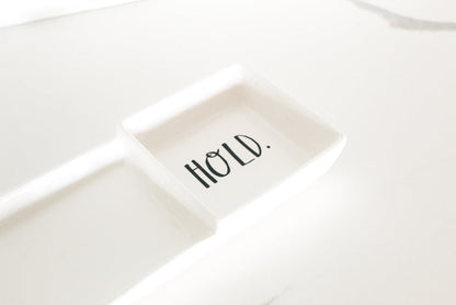 Rae Dunn Stem Print "Hold" Tray