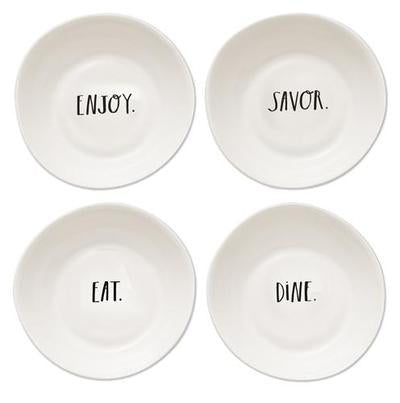 Rae Dunn Stem Print Pasta Bowls, Set of 4Rae Dunn Stem Print Pasta Bowl