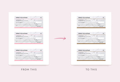 Ladystrategist Rajah Manifestation Check Printable and Editable Canva Template instagram canva templates social media templates etsy free canva templates