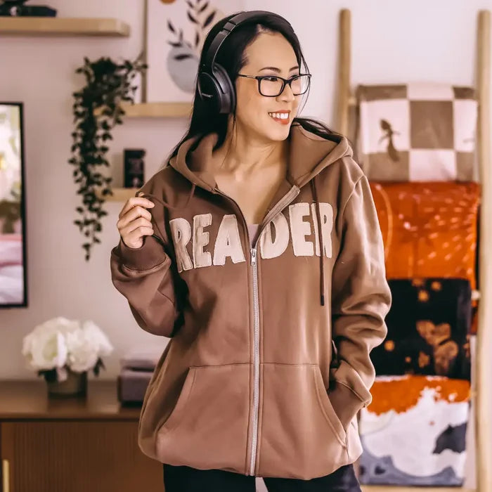 Reader Stamp Zip Up Hoodie - Shirt