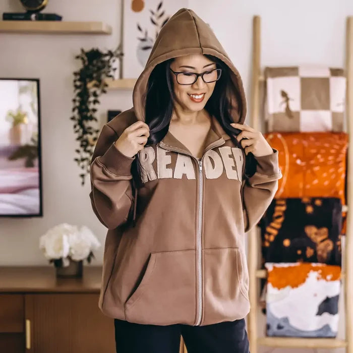 Reader Stamp Zip Up Hoodie - Shirt