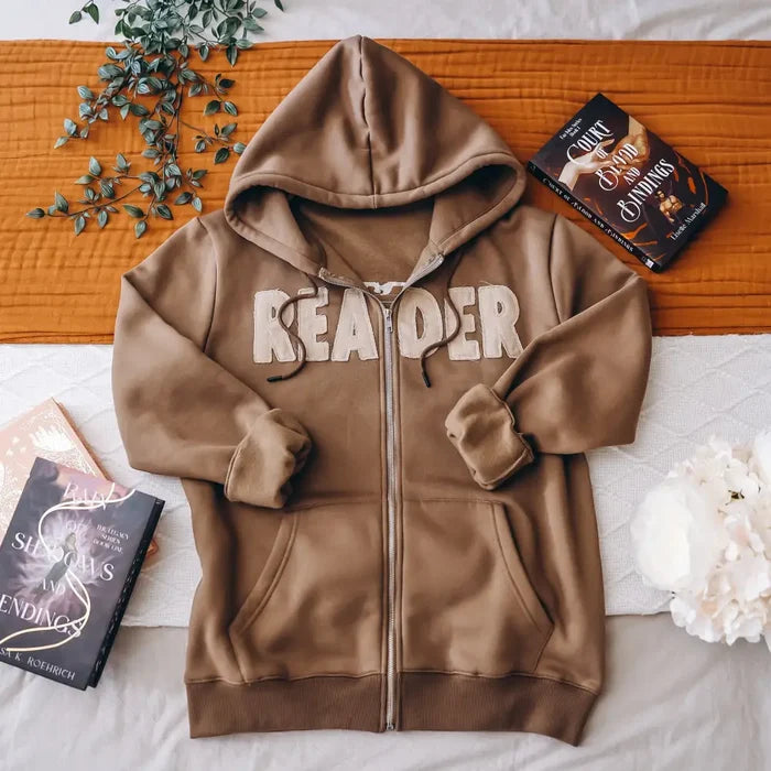 Reader Stamp Zip Up Hoodie - Shirt