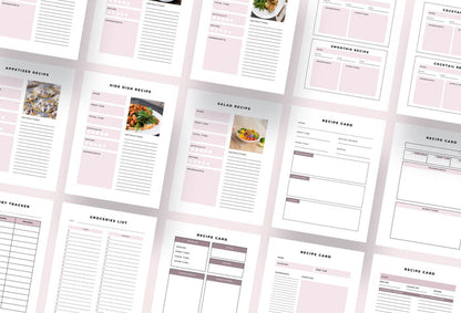 Ladystrategist Recipe Card Bundle Canva Template instagram canva templates social media templates etsy free canva templates