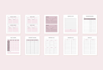 Ladystrategist Recipe Card Bundle Canva Template instagram canva templates social media templates etsy free canva templates