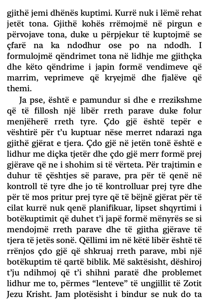 Redeeming Money (Albanian eBook)