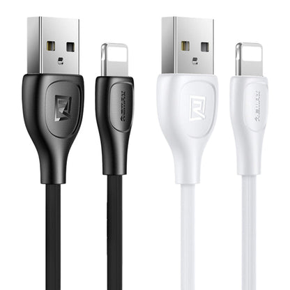 Remax Lesu Pro USB-A to Lightning Data Cable 2.1A, 1M — Black / White