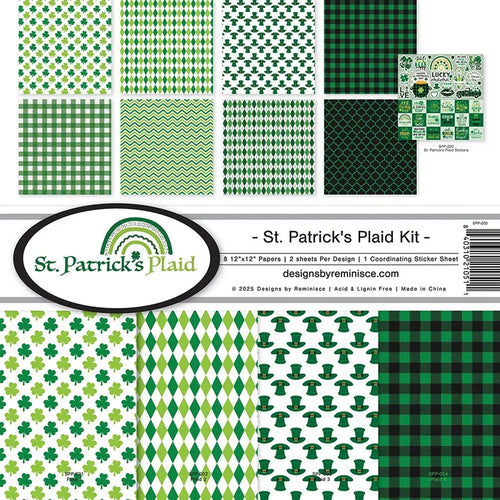 Reminisce - St. Patrick's Plaid Collection - 12 x 12 Collection Kit