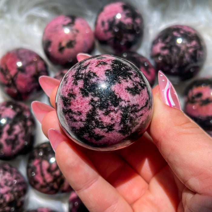 Rhodonite Sphere