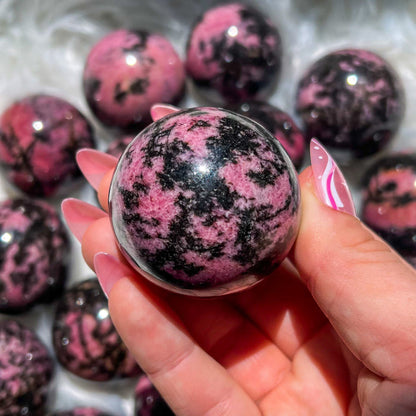 Rhodonite Sphere