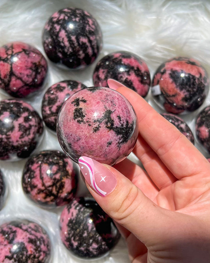 Rhodonite Sphere