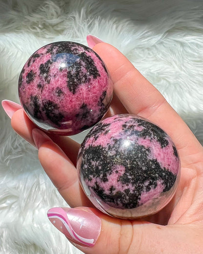 Rhodonite Sphere
