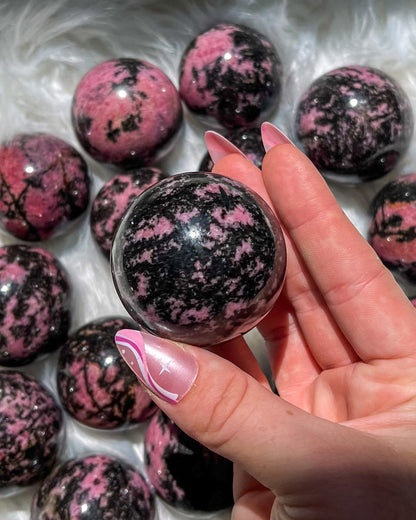 Rhodonite Sphere