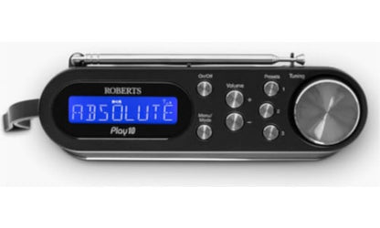Roberts Play 10 Portable Digital DAB DAB+ FM Radio Black Black