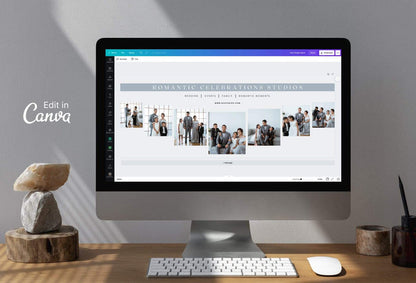 Ladystrategist Romantic Celebrations Facebook Cover for Photographers - Editable Canva Template instagram canva templates social media templates etsy free canva templates