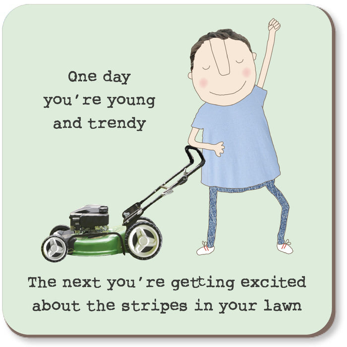 Rosie Made A Thing - Lawn Stripes Coaster