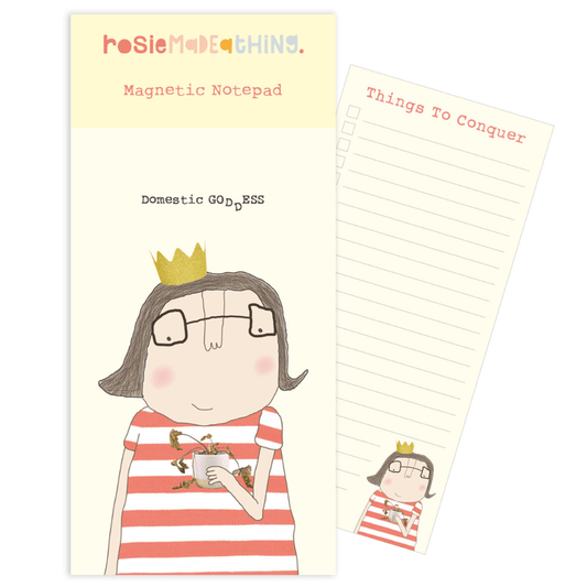 Rosie Made A Thing Magnetic Shopping List Notepad - Domestic Goddess