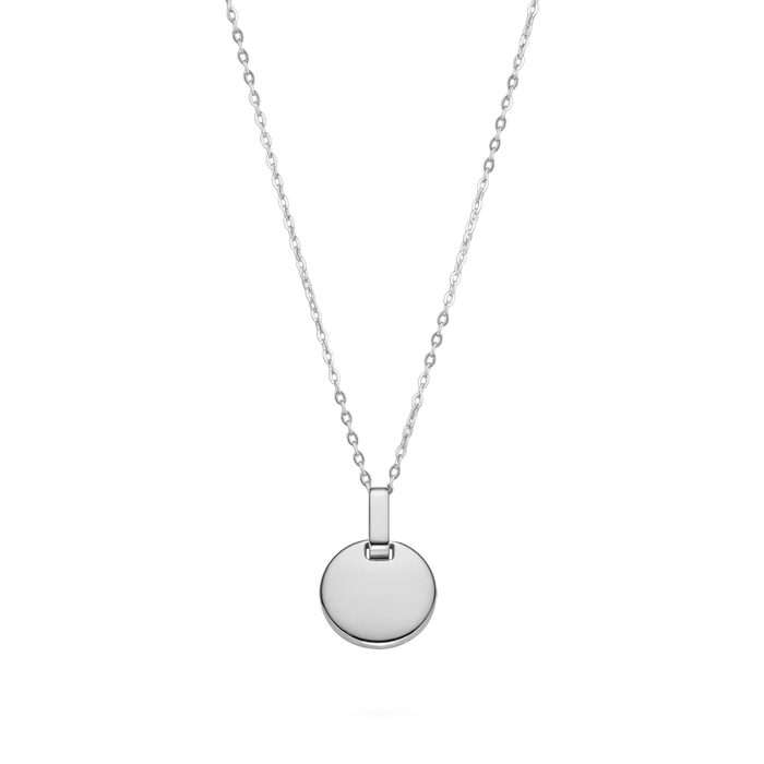 Round Halskette Silber