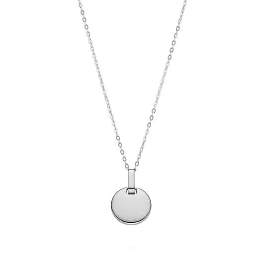Round Halskette Silber