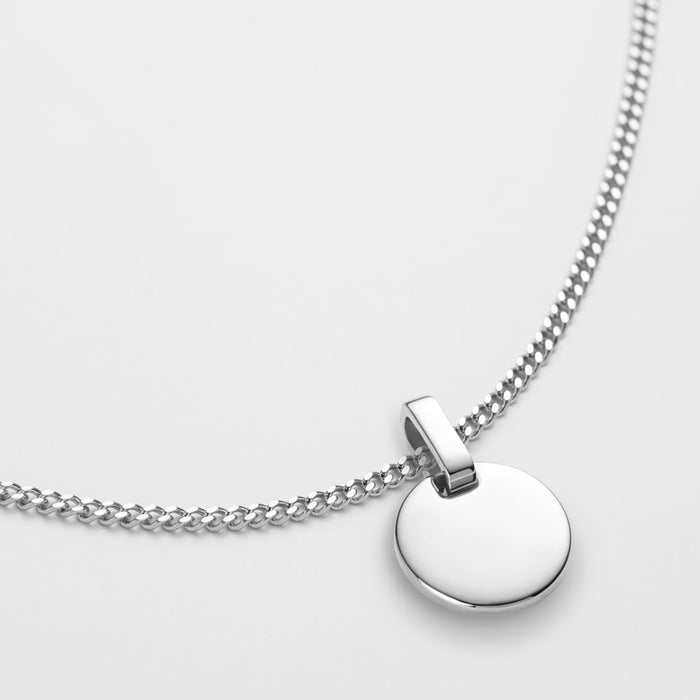 Round Halskette Silber