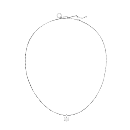 Round Halskette Silber