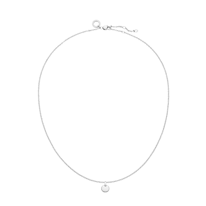 Round Halskette Silber
