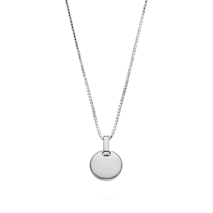 Round Halskette Silber
