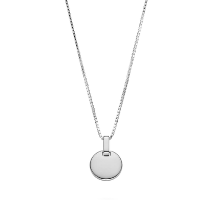 Round Halskette Silber