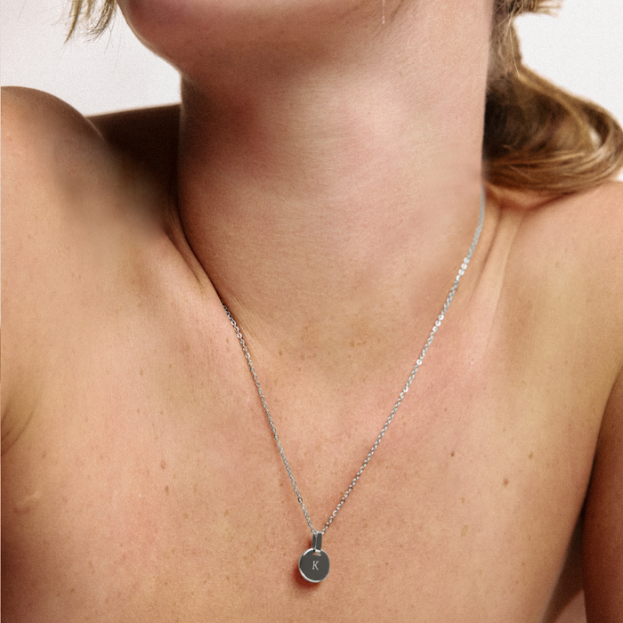 Round Halskette Silber