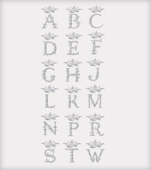 Royal Alphabet Greeting Card