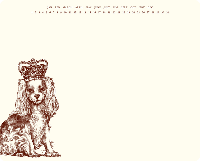 Royal Cavalier King Charles Spaniel Mousepad Notepad