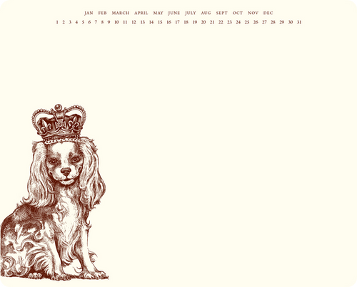 Royal Cavalier King Charles Spaniel Mousepad Notepad