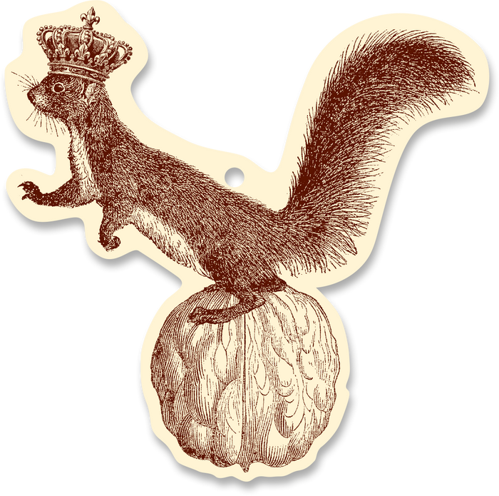 Royal Squirrel Ornament