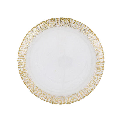 Rufolo Glass Gold Dinnerware - Set of 4