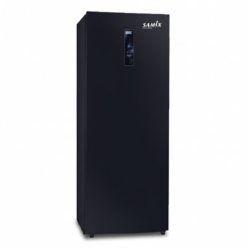 Samix Upright Freezer, Digital Touch, No Forst, 6Drawers, 205LIt, Black Glass