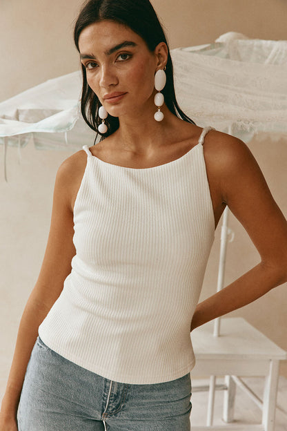 SAMPLE-Illaria Top - White Bead