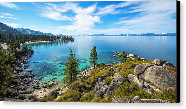 Sand Harbor Panoramic lookout - Canvas Print