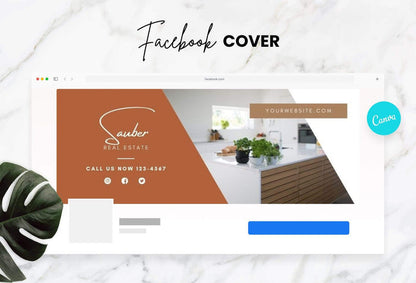Ladystrategist Sauber Facebook Cover Canva Template instagram canva templates social media templates etsy free canva templates