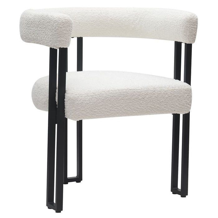 Scarlet Dining Chair - Boucle - Windsorchrome