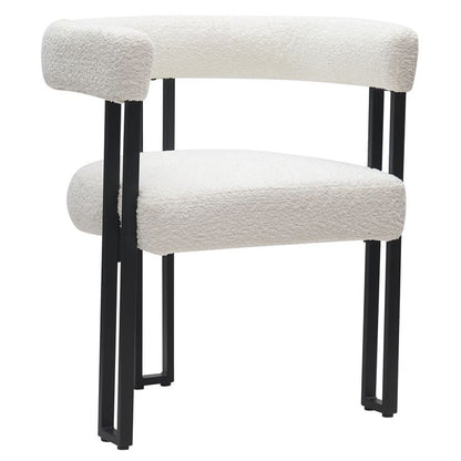 Scarlet Dining Chair - Boucle - Windsorchrome