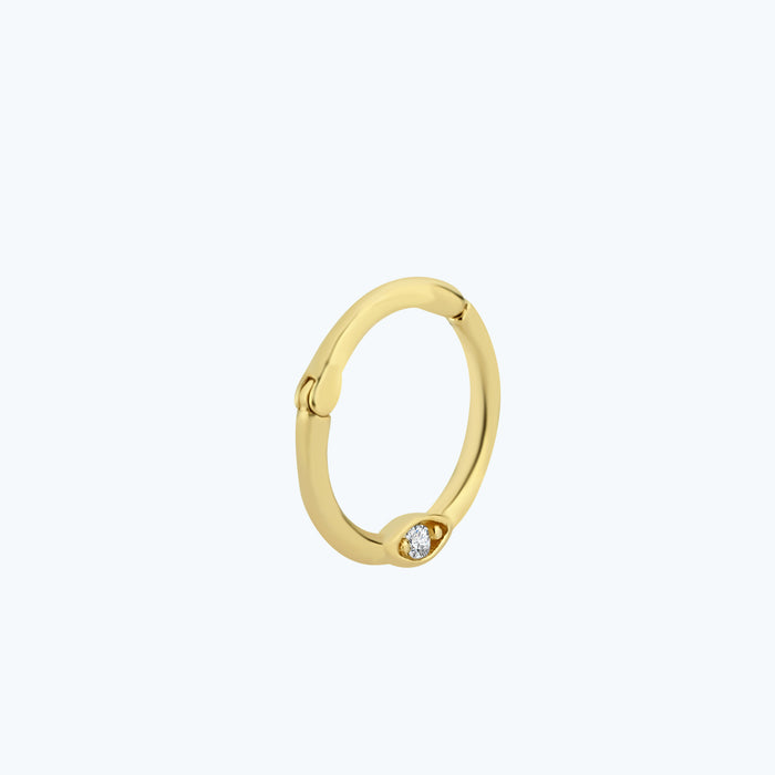 Segmentring Clicker Gold Piercing