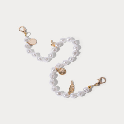 Selena Wristlet - Pearl/Gold
