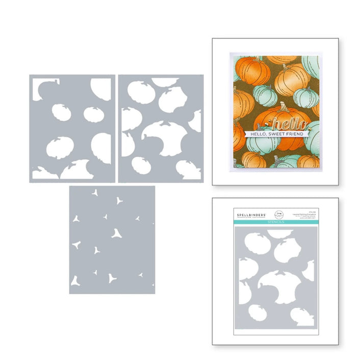 September betterpress society plate & stencil  by spellbinders